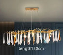 GobekUsa Bird's Nest Crystal LED Chandelier: Modern Bubble Pendant Light for Living Room & Bedroom.