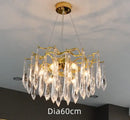 GobekUsa Bird's Nest Crystal LED Chandelier: Modern Bubble Pendant Light for Living Room & Bedroom.