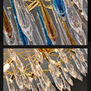 GobekUsa Bird's Nest Crystal LED Chandelier: Modern Bubble Pendant Light for Living Room & Bedroom.