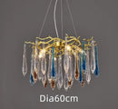 GobekUsa Bird's Nest Crystal LED Chandelier: Modern Bubble Pendant Light for Living Room & Bedroom.
