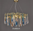 GobekUsa Bird's Nest Crystal LED Chandelier: Modern Bubble Pendant Light for Living Room & Bedroom.