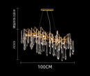 GobekUsa Bird's Nest Crystal LED Chandelier: Modern Bubble Pendant Light for Living Room & Bedroom.