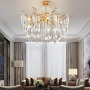 GobekUsa Bird's Nest Crystal LED Chandelier: Modern Bubble Pendant Light for Living Room & Bedroom.