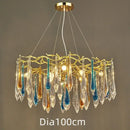 GobekUsa Bird's Nest Crystal LED Chandelier: Modern Bubble Pendant Light for Living Room & Bedroom.