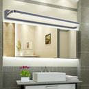 GobekUsa Modern LED Vanity Wall Sconce - Nickel Finish with Stainless-Steel Shade in Warm/White Light - 16"/19.5" Length