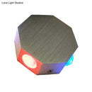 GobekUsa LED Beer Pub Wall Sconce: Modern Nickel Finish Fixture w/ Aluminum Hexagon Shade, Colorful Light Options