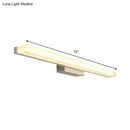 GobekUsa LED Nickel Wall Sconce Light with Modern Style for Toilets – Elongated Acrylic Vanity Lighting