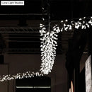 GobekUsa Modern Aluminum Island Ceiling Lamp: Nickel/Rose Gold Branching Design with Acrylic Shade