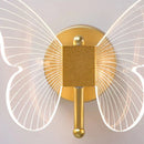 GobekUsa Modern Nordic All Copper Led  Butterfly Wall Lamp