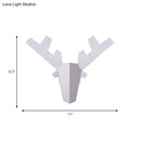 GobekUsa Modern Nordic Antler Sconce Light, Grey/Pink Metal Wall Mount Fixture, 11"/15" Wide