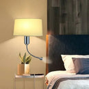 GobekUsa Elegant Fabric Wall Lamp for Bedside Reading in Modern Nordic Style