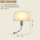 GobekUsa Elegant Fabric Wall Lamp for Bedside Reading in Modern Nordic Style