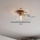 GobekUsa Clear Glass LED Ceiling Lamp Copper Socket Modern Nordic Style Lighting