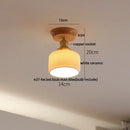 GobekUsa Clear Glass LED Ceiling Lamp Copper Socket Modern Nordic Style Lighting