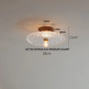GobekUsa Clear Glass LED Ceiling Lamp Copper Socket Modern Nordic Style Lighting