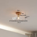 GobekUsa Clear Glass LED Ceiling Lamp Copper Socket Modern Nordic Style Lighting