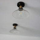 GobekUsa Clear Glass LED Ceiling Lamp Copper Socket Modern Nordic Style Lighting