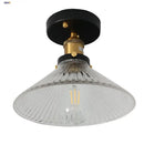 GobekUsa Clear Glass LED Ceiling Lamp Copper Socket Modern Nordic Style Lighting