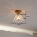 GobekUsa Clear Glass LED Ceiling Lamp Copper Socket Modern Nordic Style Lighting