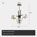 GobekUsa Clear Glass Ball Ceiling Pendant Lights Luxury Nordic Pendant Lamp Black Gold Dimmable
