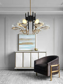 GobekUsa Clear Glass Ball Ceiling Pendant Lights Luxury Nordic Pendant Lamp Black Gold Dimmable