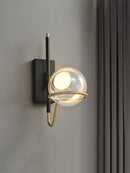 GobekUsa Clear Glass Ball Ceiling Pendant Lights Luxury Nordic Pendant Lamp Black Gold Dimmable