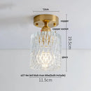 GobekUsa Diamond Glass LED Ceiling Lights - Modern Nordic Luxury Canopy Fixture