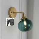 GobekUsa Glass Ball Wall Lamp Sconce Modern Nordic Sconce Lighting for Bedroom Mirror
