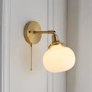 GobekUsa Glass Ball Wall Lamp Sconce Modern Nordic Sconce Lighting for Bedroom Mirror