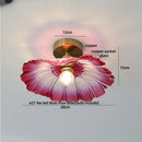 GobekUsa Clear Glass LED Ceiling Light Fixture Modern Nordic Copper Knob Switch Lamp