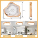 GobekUsa Cloud Shape Wooden LED Ceiling Light for Modern Nordic Home Living Room Surface Fixture