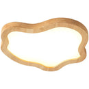 GobekUsa Cloud Shape Wooden LED Ceiling Light for Modern Nordic Home Living Room Surface Fixture
