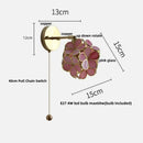 GobekUsa Copper Wall Light with Pull Chain Switch, Modern Nordic Design