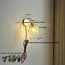 GobekUsa Copper Wall Light with Pull Chain Switch, Modern Nordic Design