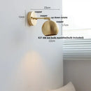 GobekUsa Copper Wall Light with Pull Chain Switch, Modern Nordic Design