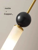 GobekUsa Copper Wall Lamp: Modern Nordic Marble Pendant Light for Living Room & Bedroom