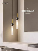 GobekUsa Copper Wall Lamp: Modern Nordic Marble Pendant Light for Living Room & Bedroom