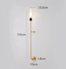 GobekUsa Copper Wall Lamp: Modern Nordic Marble Pendant Light for Living Room & Bedroom