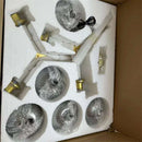 GobekUsa Modern Nordic Glass Chandeliers LED Ceiling Lights