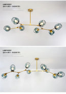 GobekUsa Modern Nordic Glass Chandeliers - LED Pendant Lamps