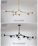 GobekUsa Modern Nordic Glass Chandeliers with LED