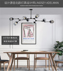 GobekUsa Modern Nordic Glass Chandeliers with LED