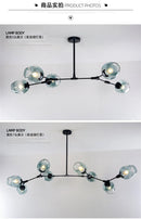 GobekUsa Modern Nordic Glass Chandeliers with LED