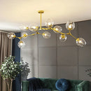 GobekUsa Modern Nordic Glass Chandeliers with LED