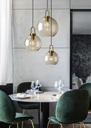 GobekUsa Modern Nordic Glass Pendant Light for Kitchen & Restaurant