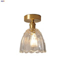 GobekUsa Glass Flower LED Ceiling Lights - Modern Nordic Canopy Lamparas Techo