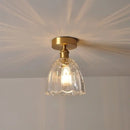 GobekUsa Glass Flower LED Ceiling Lights - Modern Nordic Canopy Lamparas Techo