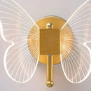 GobekUsa Modern Nordic All Copper Led  Butterfly Wall Lamp