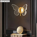 GobekUsa Modern Nordic All Copper Led  Butterfly Wall Lamp