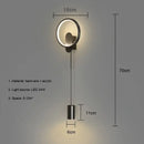 GobekUsa Gold LED Wall Light 24W Modern Nordic Wall Lamp for Home Decor